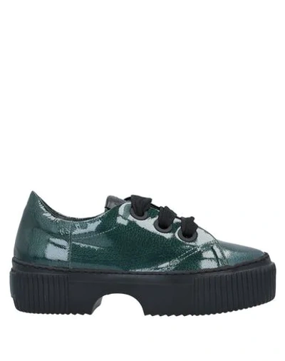 Agl Attilio Giusti Leombruni Laced Shoes In Emerald Green