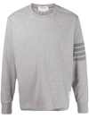 Thom Browne Tonal 4-bar Rugby T-shirt In Grey