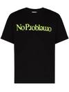Aries No Problemo Cotton Jersey T-shirt In Black,green