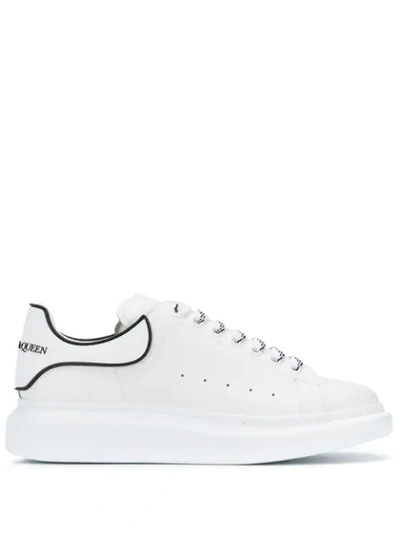 Alexander Mcqueen Leather Chunky Sneakers In White