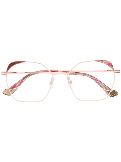 Etnia Barcelona Oversized Square Frame Glasses In Pink