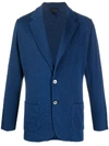 LARDINI LONG SLEEVE DOUBLE-VENT BLAZER