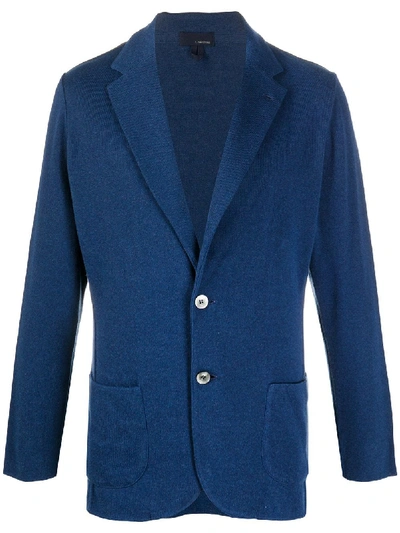 Lardini Long Sleeve Double-vent Blazer In Blue