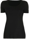 Wolford Sustainable  Aurora Pure T-shirt In Black