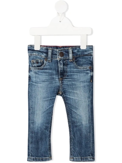 Tommy Hilfiger Junior Babies' Straight Leg Jeans In Blue