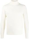 Fileria Ribbed Knit Roll-neck Jumper In Neutrals