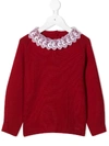 CHLOÉ LACE DETAIL JUMPER