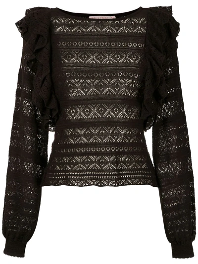 Cecilia Prado Knitted Melissa Blouse In Brown