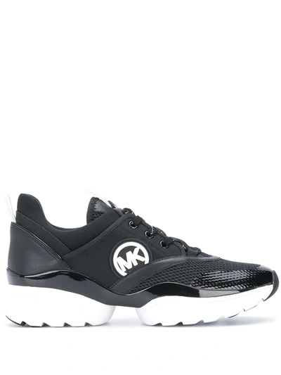 Michael Michael Kors Sneakers Charlie Trainer Nere In Black