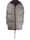 Simonetta Ravizza Oversized Padded Jacket In Brown