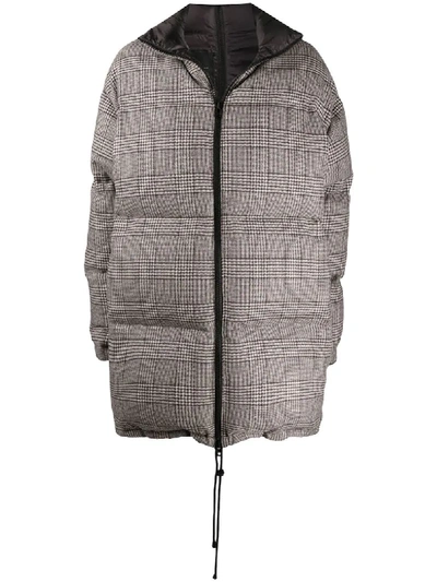 Simonetta Ravizza Oversized Padded Jacket In Brown