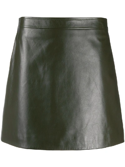 Simonetta Ravizza A-line Fitted Mini Skirt In Green