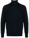 Drumohr Basic Long-sleeved Turtleneck In Black