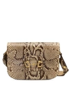 Gucci 1955 Horsebit Snake-effect Shoulder Bag In Natural Color