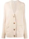 DOROTHEE SCHUMACHER PATCH-POCKET KNITTED CARDIGAN