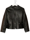 FENDI TEEN FF TRIM BIKER JACKET