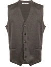 FILERIA SLEEVELESS WOOL-KNIT CARDIGAN