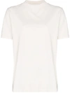 Les Tien Mock Neck Short-sleeve T-shirt In Nude