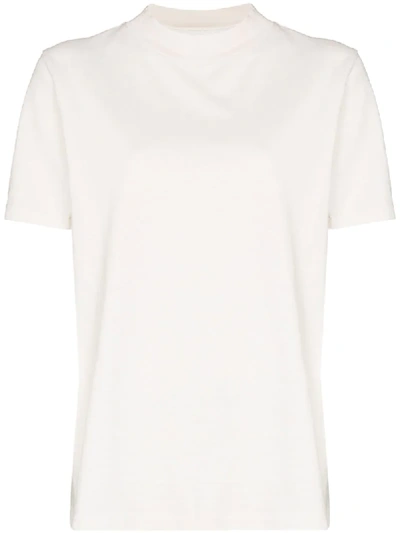 Les Tien Mock Neck Short-sleeve T-shirt In Nude