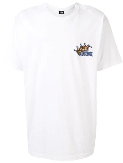 Stussy Royal Goods Crewneck T-shirt In White