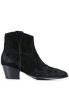 ASH HARLOW SUEDE ANKLE BOOTS