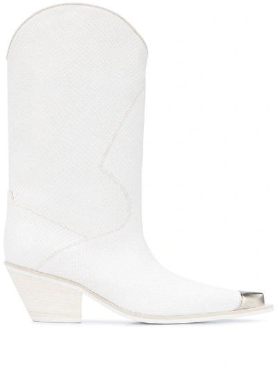 Misbhv The Beverly Cowboy Boots In White