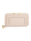 Chloé Marcie Zip-around Leather Wallet In Softy Pink