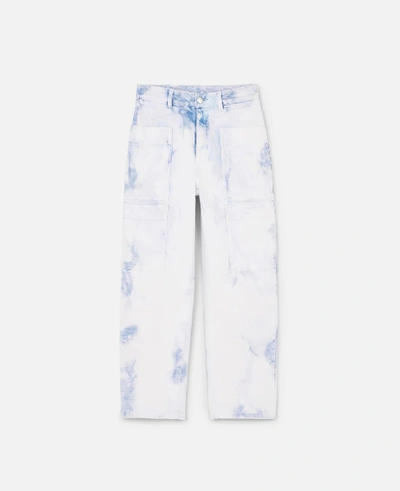 Stella Mccartney Acid-wash Boyfriend Jeans In White