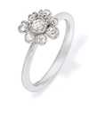 ANNOUSHKA X RAMADAN 18KT WHITE GOLD MARGUERITE DIAMOND LARGE RING