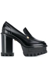 VERSACE CHUNKY 125MM BLOCK-HEEL PUMPS