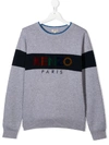 KENZO TEEN LOGO KNIT JUMPER