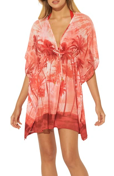 Bleu By Rod Beattie Cover-up Caftan In Living Color
