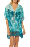 Bleu By Rod Beattie Cover-up Caftan In Tropic Thunder