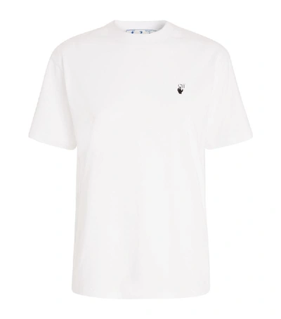 Off-white Flock Arrow T-shirt In White Cotton
