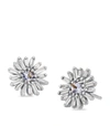 SUZANNE KALAN WHITE GOLD AND DIAMOND FLOWER EARRINGS,15642369