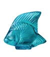 LALIQUE CRYSTAL FISH SCULPTURE,15653095