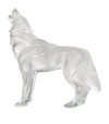 LALIQUE CRYSTAL HOWLING WOLF SCULPTURE,15653142