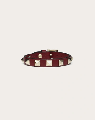 Valentino Garavani Rockstud Bracelet In Cerise