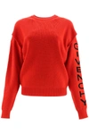 GIVENCHY MICRO RIBBED SWEATER WITH LOGO