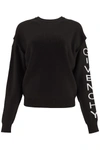 GIVENCHY MICRO RIBBED SWEATER WITH LOGO