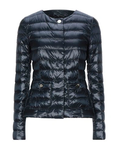 Herno Down Jacket In Dark Blue