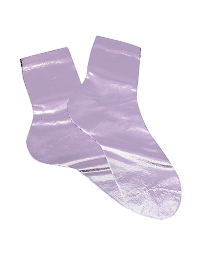 Maria La Rosa Short Socks In Lilac