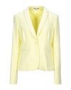 LIU •JO LIU •JO WOMAN BLAZER LIGHT YELLOW SIZE 12 POLYESTER, ELASTANE