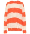 ACNE STUDIOS STRIPED OVERSIZED SWEATER,P00482606