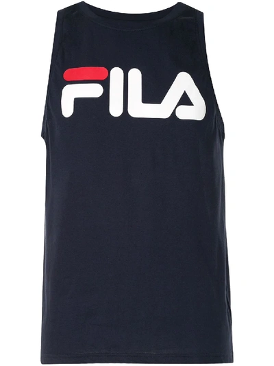Fila Trägershirt Mit Logo-print In Blue