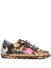 GOLDEN GOOSE ANIMAL-PRINT OLD SCHOOL SNEAKERS