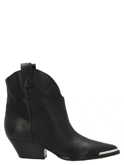 Sergio Rossi Carla Western Boots In Black