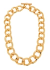 KENNETH JAY LANE CRYSTAL-EMBELLISHED GOLD-TONE CHAIN NECKLACE,3882911