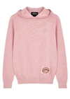 MARKUS LUPFER MIA PINK HOODED WOOL-BLEND SWEATSHIRT,3882407