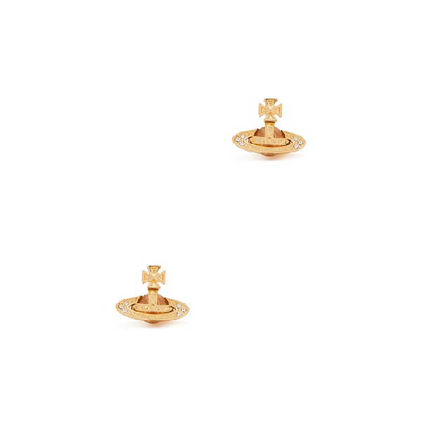 Vivienne Westwood Pina Bas Relief Gold-tone Orb Earrings | ModeSens